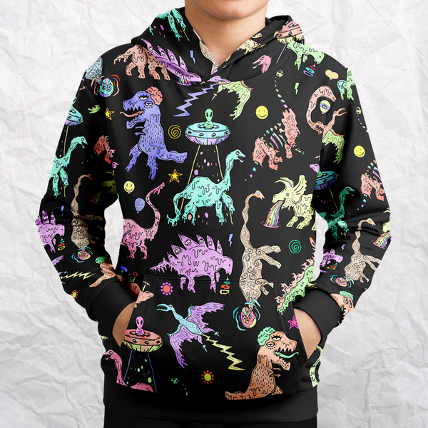 Personalized Dope Dinos Youth Hoodie