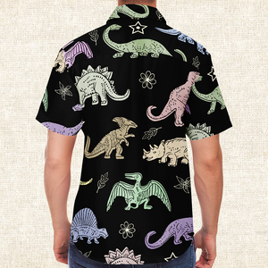 Personalized Dino Dawn Button-Up Shirt