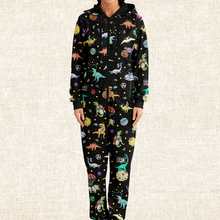 Load image into Gallery viewer, Personalized Interstellar Dinos Jumpsuit