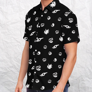 Personalized Death & Dinos Button-Up Shirt