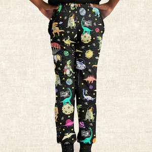 Personalized Interstellar Dinos Youth Sweatpants