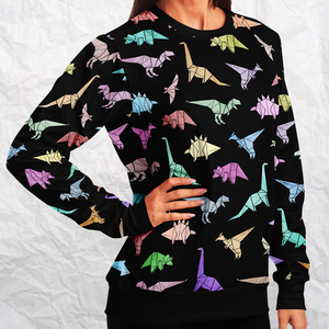 Personalized Dinorigami Sweatshirt
