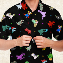 Load image into Gallery viewer, Personalized Multiverse of Rexes Button-Up Shirt