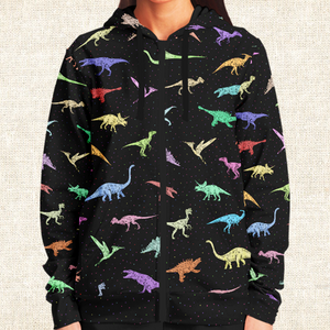Personalized Dinomite Zip-Up Hoodie