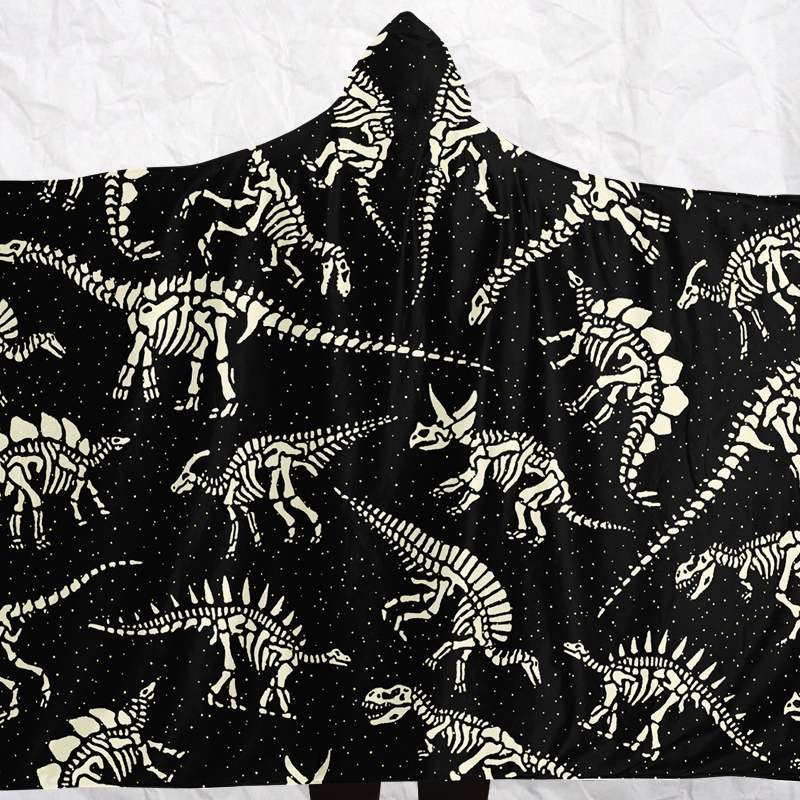 Personalized Diggin' Dinos Hooded Blanket