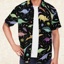 Load image into Gallery viewer, Personalized Terrible Lizards Button-Up Shirt