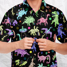Load image into Gallery viewer, Personalized Dope Dinos Button-Up Shirt