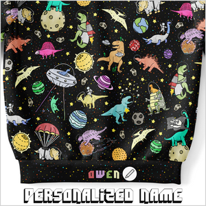 Personalized Interstellar Dinos Youth Sweatshirt