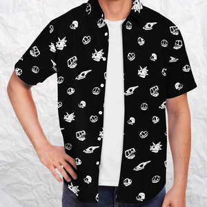 Personalized Death & Dinos Button-Up Shirt