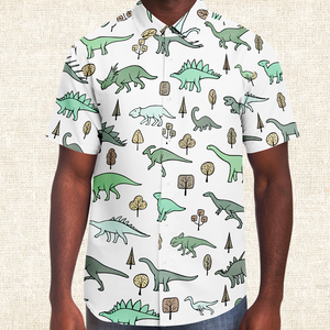 Personalized Dinodyssey Button-Up Shirt