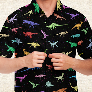 Personalized Dinomite Button-Up Shirt