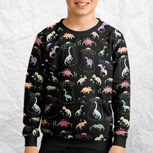 Load image into Gallery viewer, Personalized Dino Abduction Youth Sweatshirt