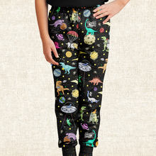 Load image into Gallery viewer, Personalized Interstellar Dinos Youth Sweatpants