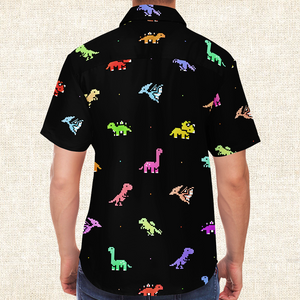 Personalized Digi Dinos Button-Up Shirt