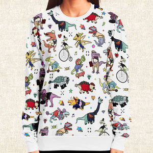 Personalized Dino Swag Sweatshirt